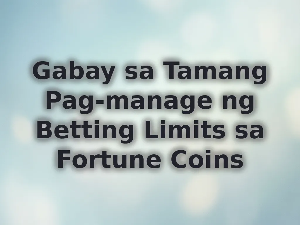 Betting Limits Strategy
